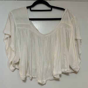 Free people flowy white top